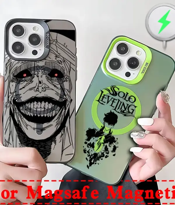 Hot Anime Solos Levelings Magsafe Magnetic Case for Samsung S25 S24 S23 S22 S21 S20 FE Plus Ultra 5G Soft Silver Plated Cover 1
