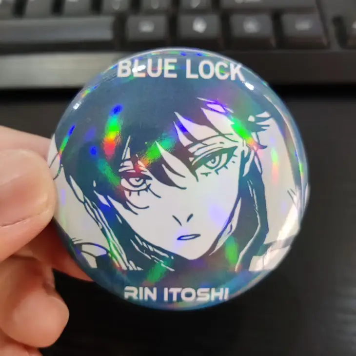 Hot Anime BLUE LOCK Figures Itoshi Sae Nagi Seishiro Itoshi Rin Exquisite Metal Laser Badge Pins Bag Decor Brooch Christmas Gift - Image 4