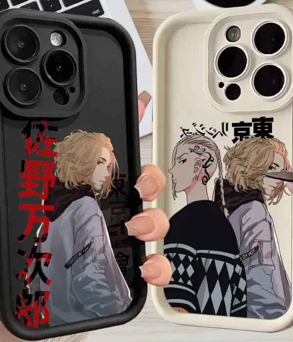 Tokyo Revengers Keisuke Baji Sano Anime Phone Case For iPhone 16 15 14 13 11 Pro Max 12 Mini Case For iPhone 16 Plus Soft Cover 1