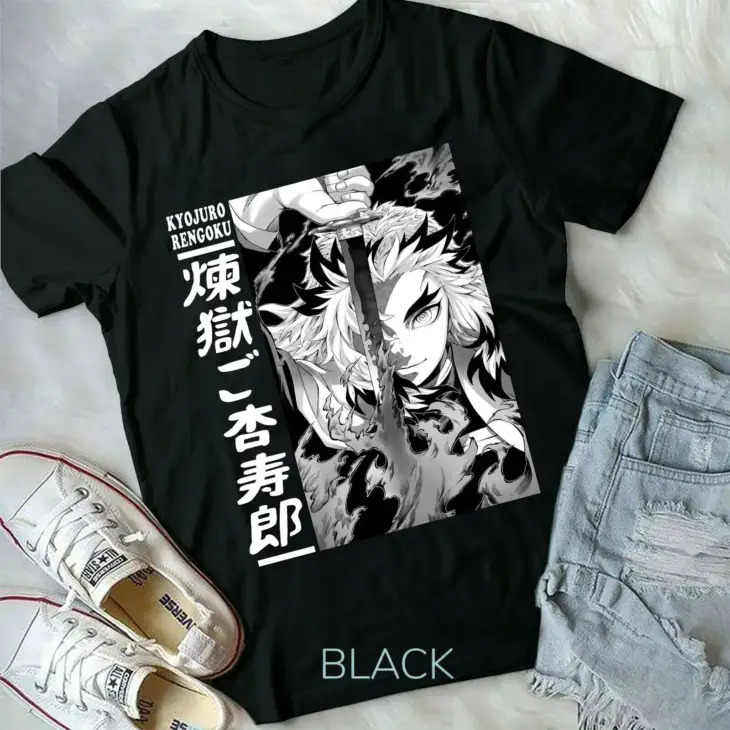 Demon Slayer Rengoku Flame Hashira Premium Unisex T-Shirt