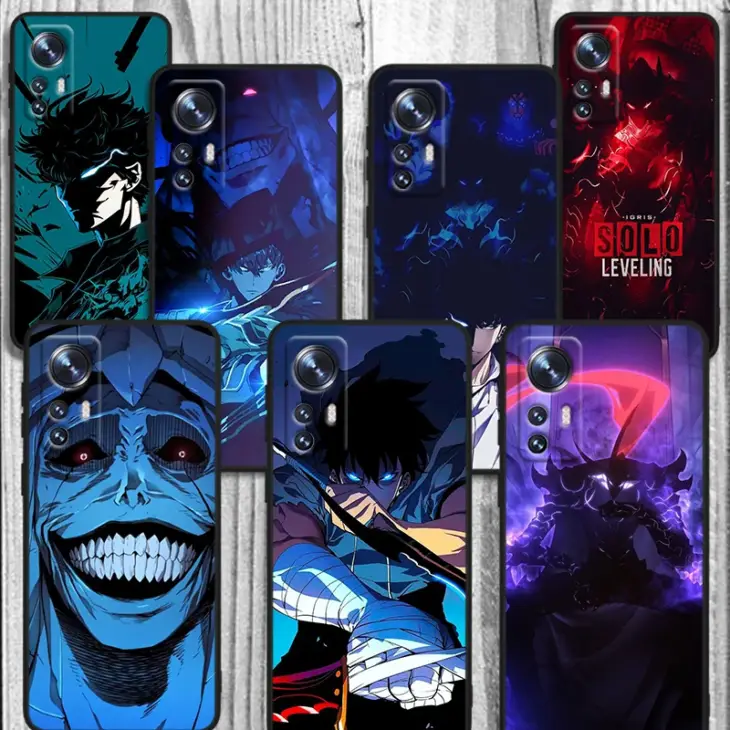 Solo Leveling Sung Jin-Woo Black TPU Phone Case