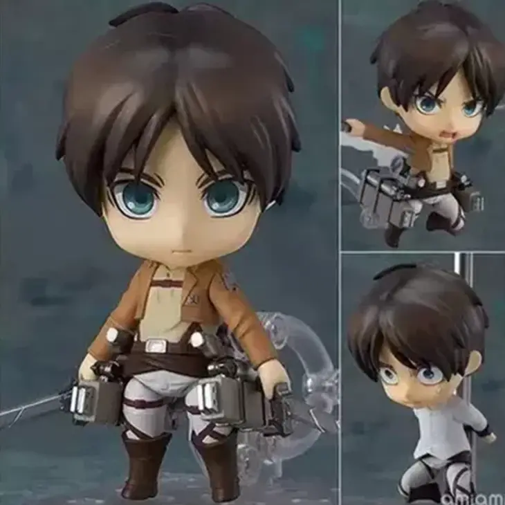 Attack On Titan Animation Comics Peripheral Toys Eren Jaeger Levi Mikasa Anime Action Movable Model Nendoroid Figures Collection - Image 3