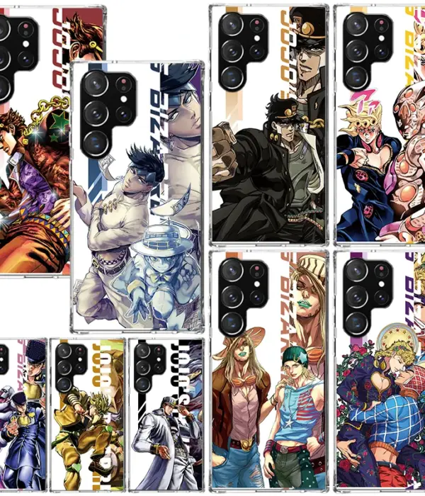 JoJo Bizarre Adventure Anime Phone Case For Samsung Galaxy S25 S24 S23 S22 Ultra S21 FE S20 Plus S10 + S10E Art Fundas Back Cove 1