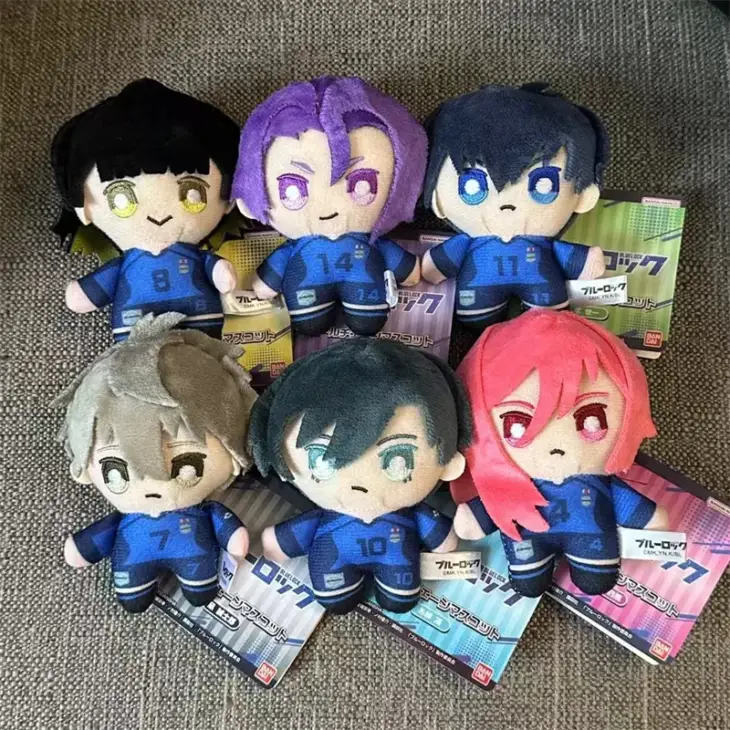 10cm BLUE LOCK Cosplay Nagi Seishiro Isagi Yoichi Rin Itoshi Sae Mikage Reo Pendant Chigiri Bachira Meguru Plush Bag Keychain - Image 2