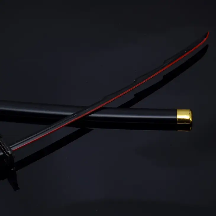 25cm Metal Bleach Katana Sword Ichigo Aizen Cosplay Prop Ninja Knife Iron Japanese Samurai Katana Real Weapon Kid Toy Anime Gift - Image 6