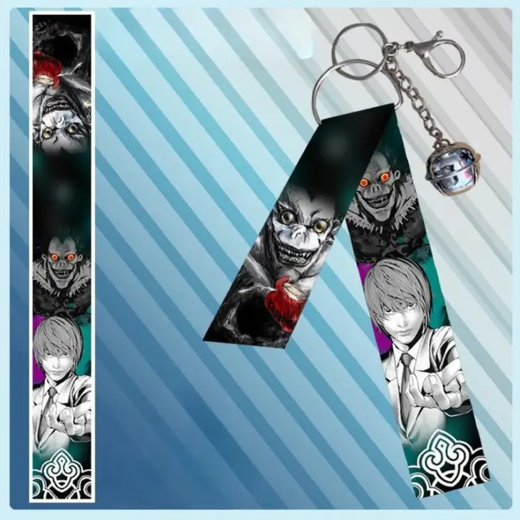 Death Note Yagami Light anime cartoon peripherals streamers ropes, keychains student backpacks school bags pendants small gifts - Image 2