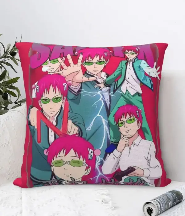 The Disastrous Life Of Saiki K So Cute Pillowcases Home Cushion Case Creative Decor Pillow Cover 40*40 1