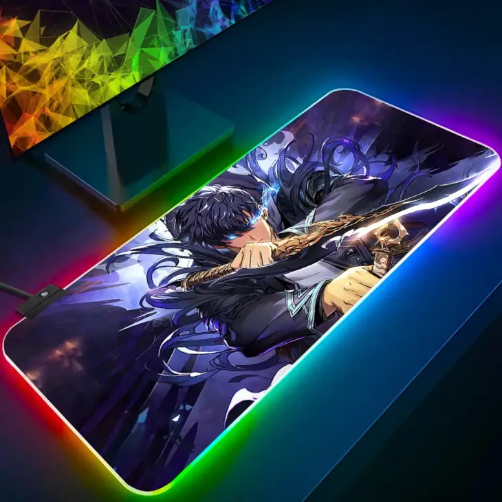 Solo Leveling Shadow King RGB Gaming Mousepad