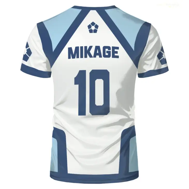 Japanese Anime Blue Lock Season 2 New Soccer Jersey T-shirt Women's Round Neck Sports Tops Children's Casual Short Sleeve Tshirt - Image 3