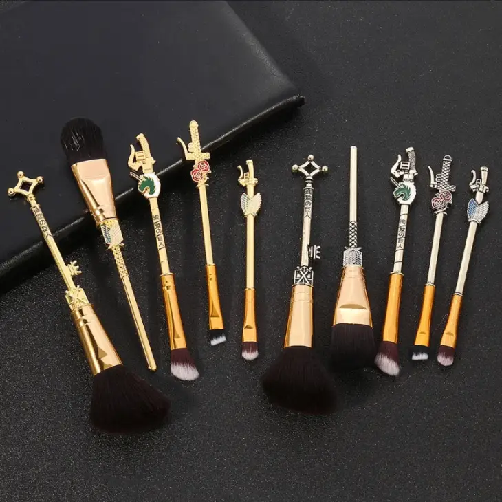 Anime Attack on Titan Makeup Brushes Set Professional Cosmetic Powder Eye Shadow Eyebrow Beauty Make Up Brush Tool Girls Gift - Image 3