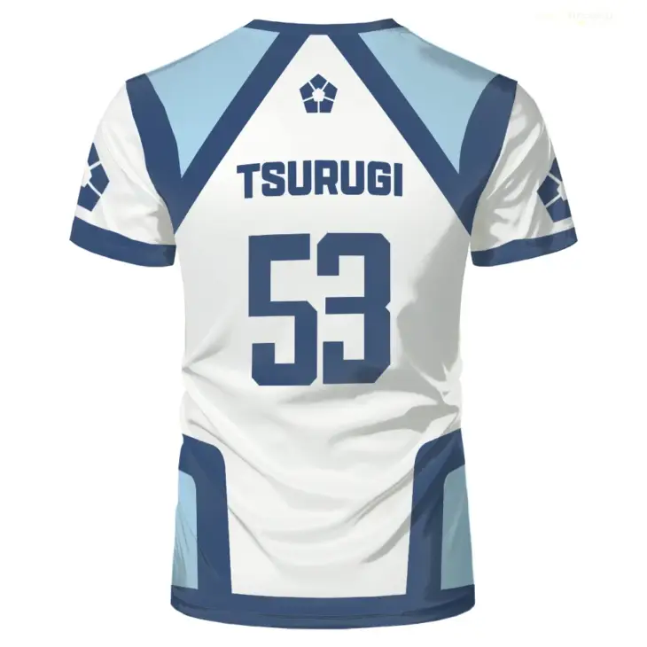 Japanese Anime Blue Lock Season 2 New Soccer Jersey T-shirt Women's Round Neck Sports Tops Children's Casual Short Sleeve Tshirt - Image 4