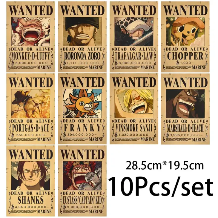One Piece Wanted Posters - Luffy & Zoro Collection