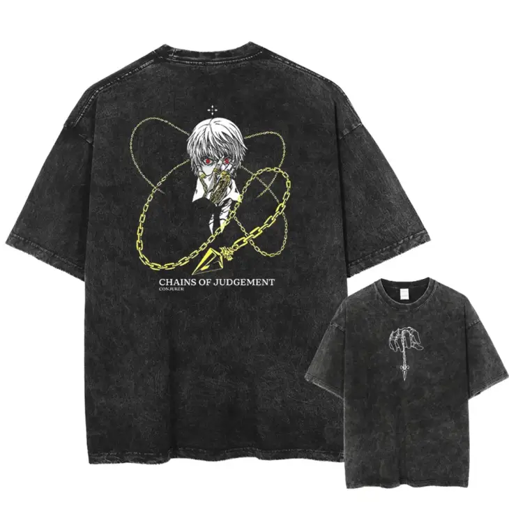 Naruto Vintage Streetwear Oversized Black Harajuku T-Shirt