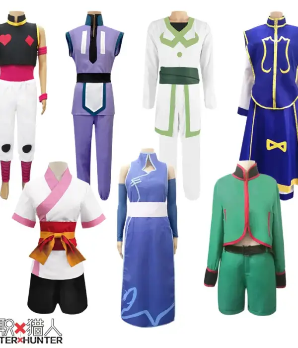 Anime HUNTER X HUNTER Cosplay Costume Kurapika Hisoka Gon Freecss Illumi Zoldyck Machi Shalnark All Series Anime Clothes Outfit 1
