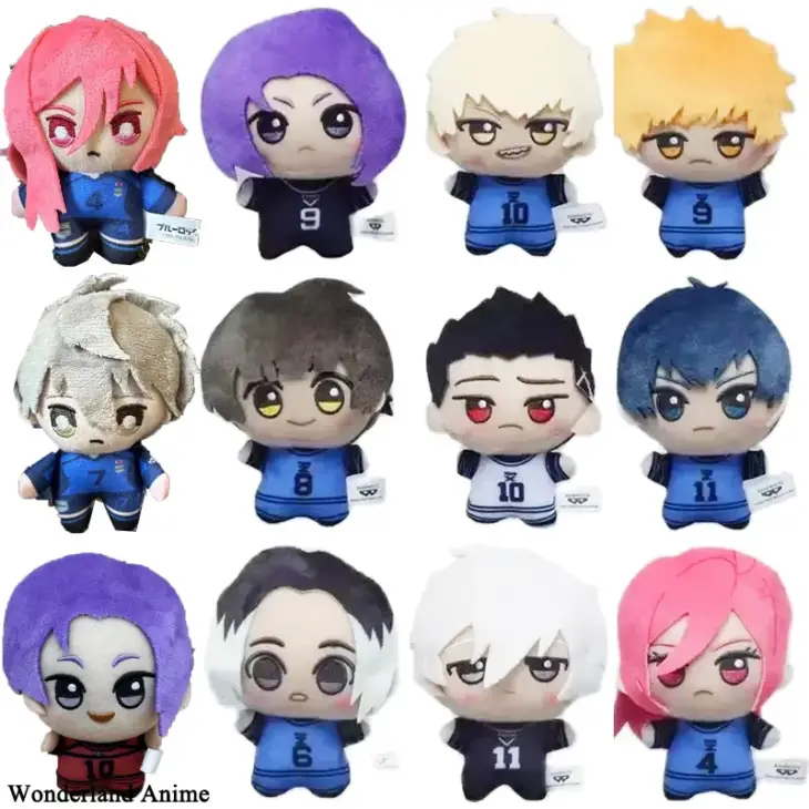 10cm BLUE LOCK Cosplay Nagi Seishiro Isagi Yoichi Rin Itoshi Sae Mikage Reo Pendant Chigiri Bachira Meguru Plush Bag Keychain