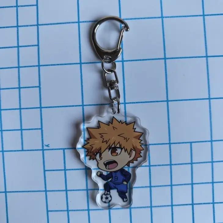 nime Blue Lock Arcylic Keychain Cartoon Figures Isagi Yoichi Bachira Meguru Kawaii Key Chain Costume Accessories Birthday Gifts - Image 3