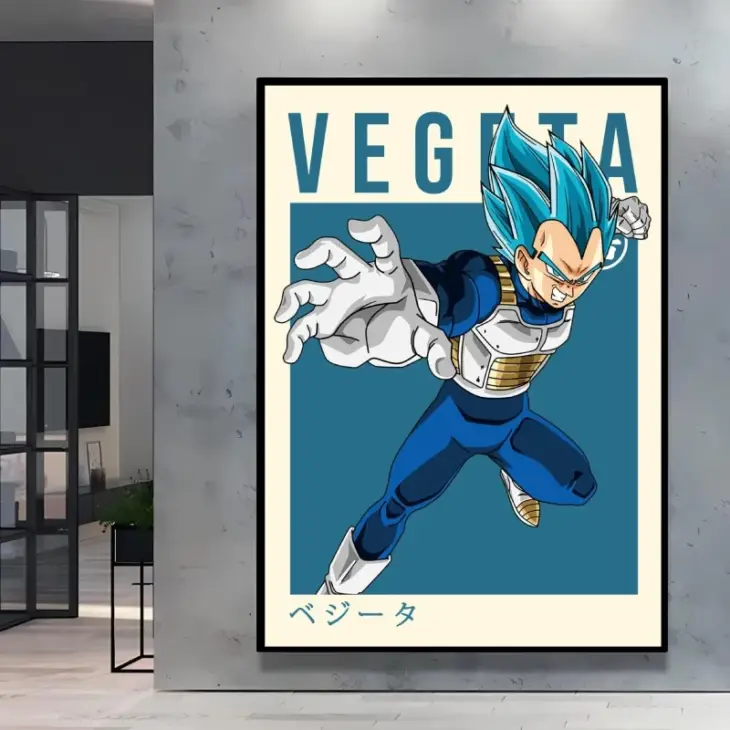 Canvas Painting Dragon Ball  Vegeta Son Goku Anime Characters Aesthetic Poster Room Home Decoration Paintings Birthday Gifts - Image 4
