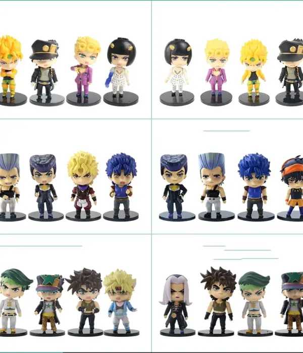 5Pcs/Set Anime JoJo Bizarre Adventure Q Version Action Figures PVC Model Toys Dolls Ornaments Collectible Gift 1
