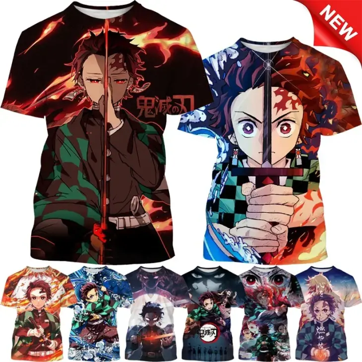 Demon Slayer Tanjiro 3D Printed Premium Casual Shirt