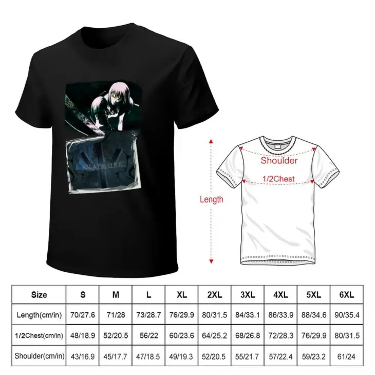 Galatea Claymore Anime Manga Gift Fan T-Shirt vintage cotton graphic tees blacks oversized mens tall t shirts - Image 6