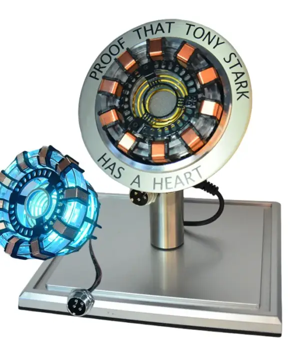Avenger Iron Man Mk1 Arc Reactor Tony Stark Heart Of Mark Figure Led Light Model Superhero 1