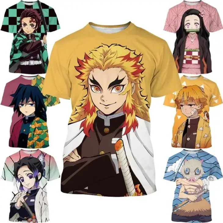 Demon Slayer Nezuko & Shinobu 3D Printed Cosplay Shirt