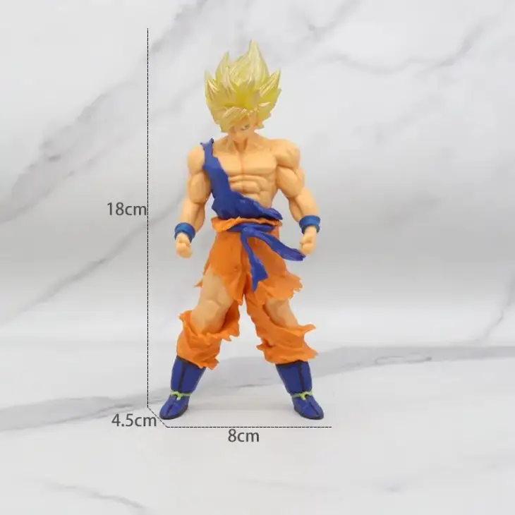 18 cm Son Goku Super Saiyan Figure Anime Dragon Ball Goku DBZ Action Figure Toys Model Gifts Collectible Figurines for Kids - Image 2