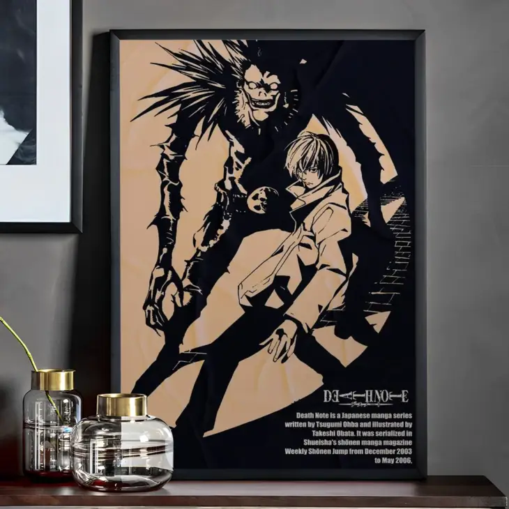 Anime Death Note Classic Vintage Posters Decoracion Painting Wall Art White Kraft Paper Kawaii Room Decor - Image 4