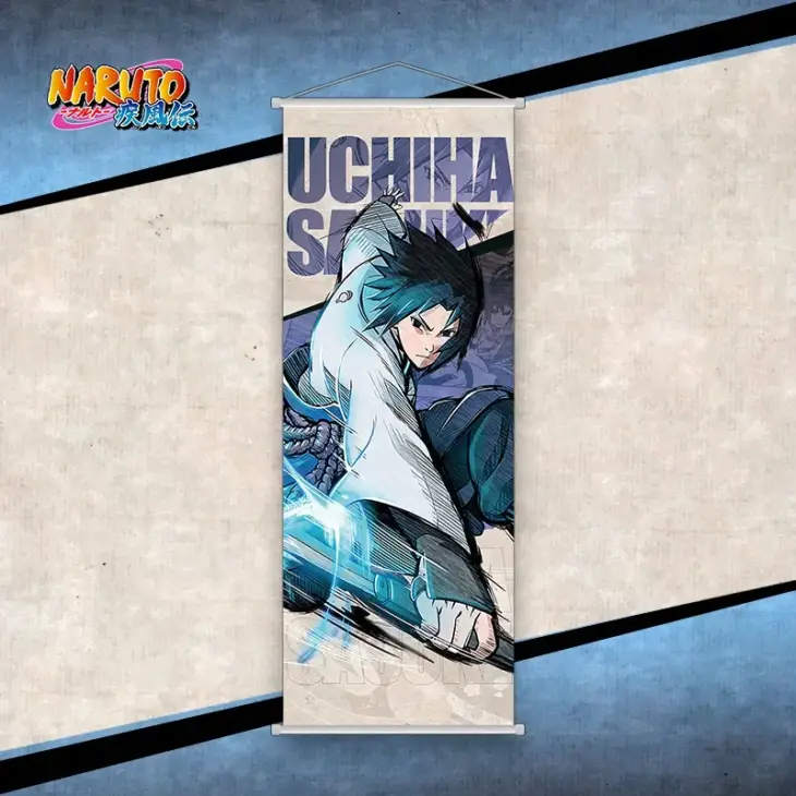 Bandai Naruto Scroll Poster Canvas 25*70cm Hinata Uzumaki Naruto Uchiha Itachi Anime Perimeter Wallpainting Decoration Gifts - Image 6