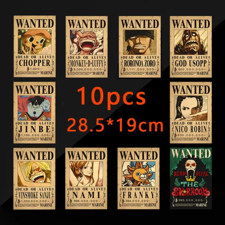 One Piece Luffy Gear 5 Wanted Posters Collection