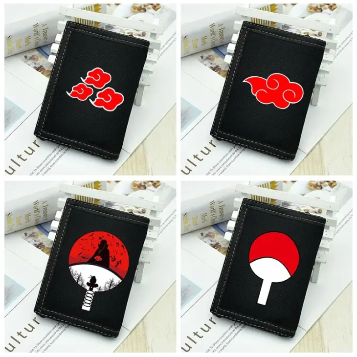 Anime Naruto Canvas Trifold Wallet Cartoon Red Cloud Action Figures Cosplay Purse Card Holder Wallets Toys for Children Gifts - Image 6