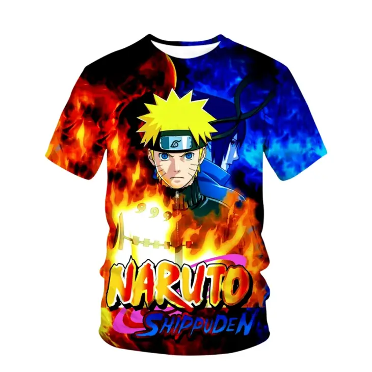 Anime Men Women T-Shirts Naruto Harajuku Summer Y2k Street Fashion Hip Hop Oversized T Shirt Graphic Tees Short Sleeve Tops - Image 5