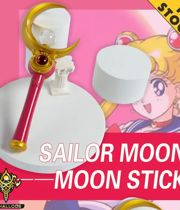MRHALLCOS Anime Cosplay Sailors Moons Usagi Tsukino Moon Stick Crystal Props Costume Halloween Party Comic Kid Child Adult Women 1