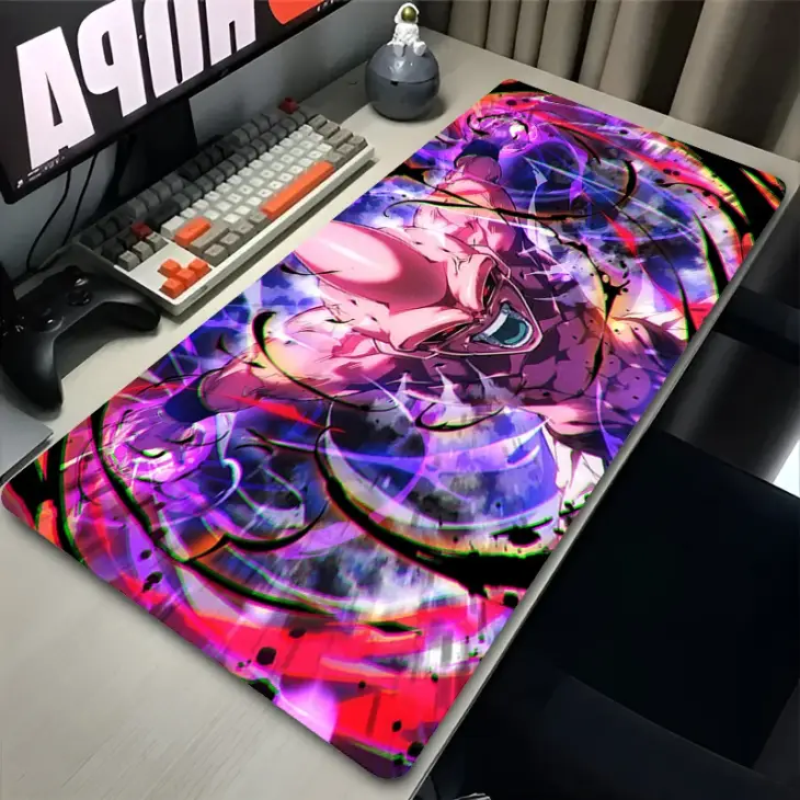 Black Purple Gaming Mouse Pad PC Japan Anime Dragon Keyboard Rug Gamer Cabinet Mousepad Cool Ball Desk Mat Laptop Rubber Carpet