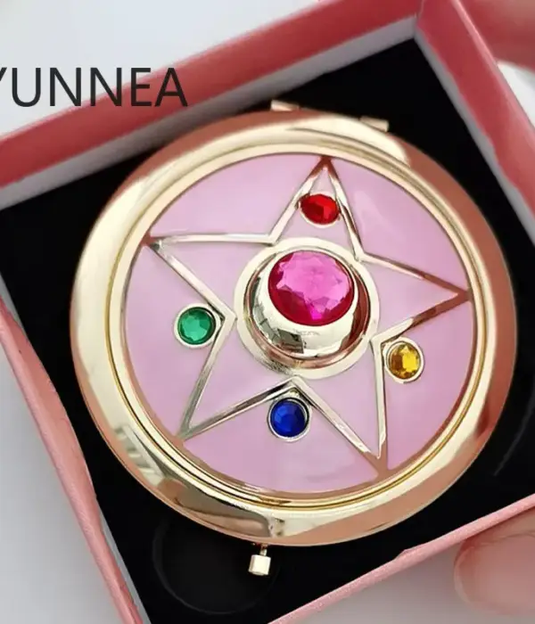MIRROR Folding Sailor Moon R Moonlight Memory Series Crystal Star Case Cosmetic Make Up Compact Travel Sailor Moon Cosplay Box 1
