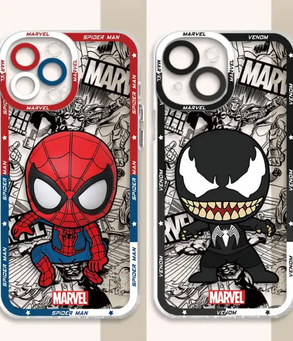 Marvel Spider Man Venom Phone Case for Apple iPhone 13 Pro Max 7 6s SE X XS 15 Plus 8 12 Mini XR 14 Pro 11 Silicone Cover Clear 1