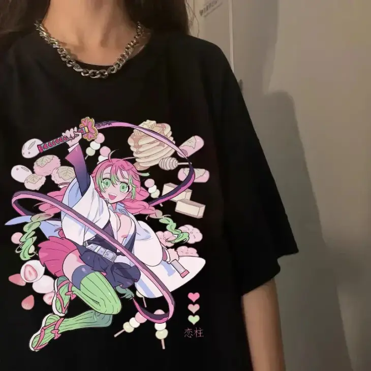 Demon Slayer Mitsuri Kanroji Streetwear Summer T-Shirt