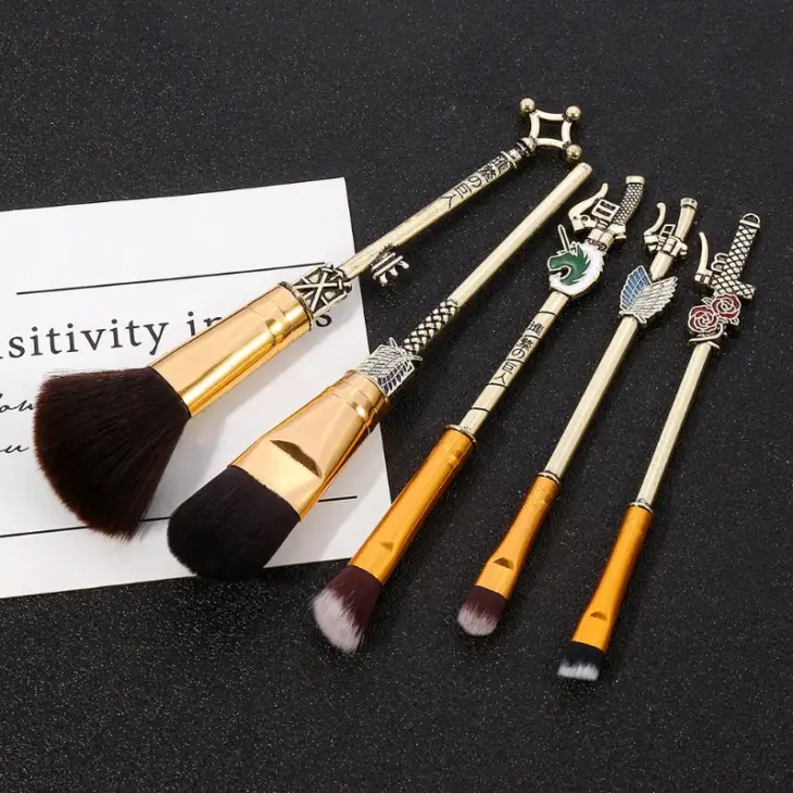 Anime Attack on Titan Makeup Brushes Set Professional Cosmetic Powder Eye Shadow Eyebrow Beauty Make Up Brush Tool Girls Gift - Image 5