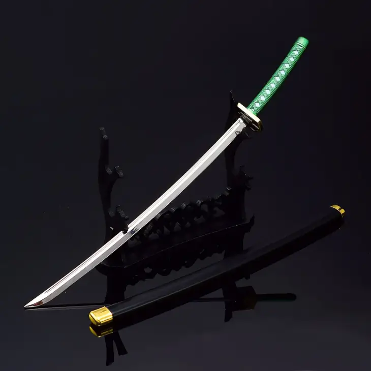 26cm Mini Sword Model Keychain for Fans Bleach Japanese Anime Peripherals Aizen Sousuke Sword Keychain Gifts - Image 2