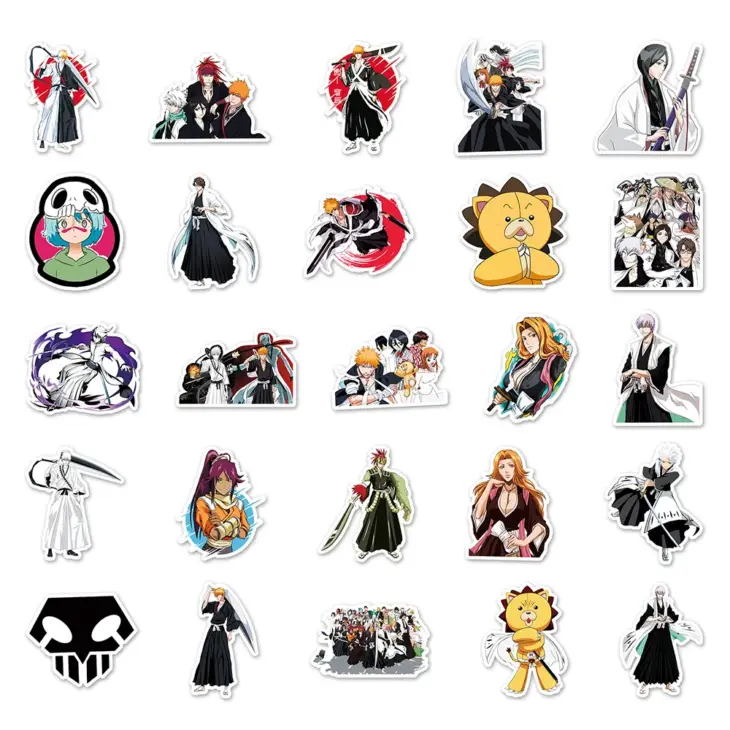 10/30/50PCS BLEACH Anime Waterproof Stickers Graffiti Decals Toy Laptop Luggage Fridge Guitar Notebook Car DIY Cartoon Stickers - Image 5