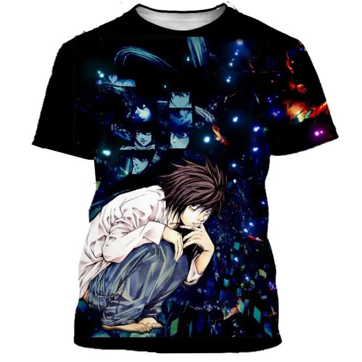 Japanese Anime Death Note 3D Printed T-shirt Men Women Fashion Casual Harajuku Style T Shirts Streetwear Hip Hop Men Clothes - Image 5