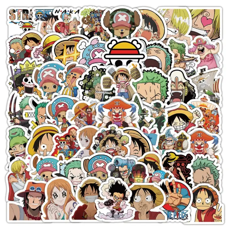 One Piece Anime Collection - Premium Character Stickers Pack