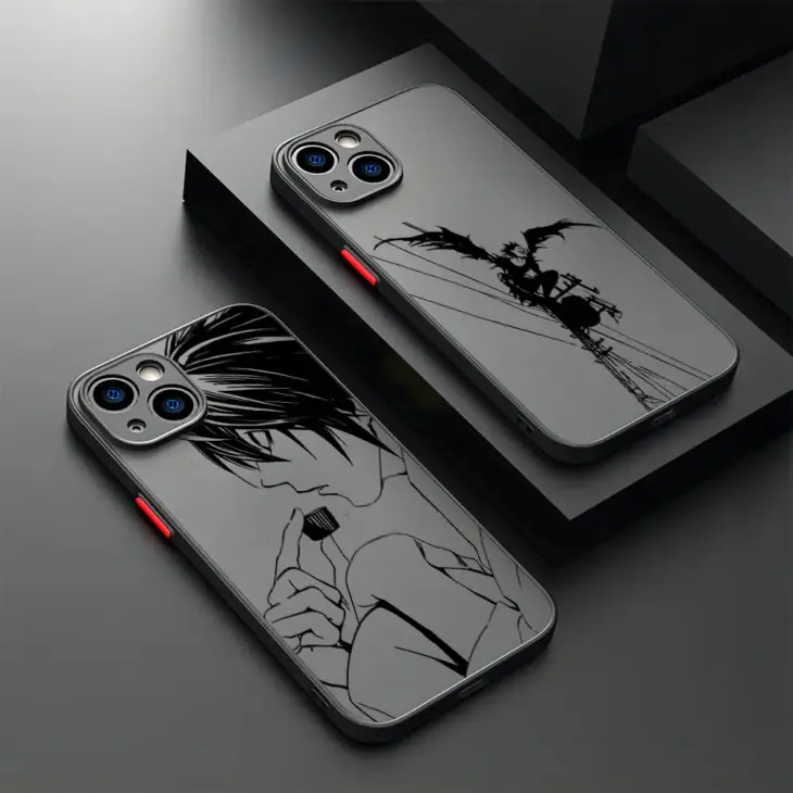 Anime Death Note Phone Case For Samsung S24 S23 S22 S21 S20 S10 FE Note20 Note10 Plus Ultra Lite 5G Matte Transparent Cover - Image 3
