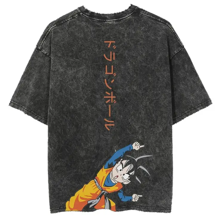 Dragon Ball Vintage Oversized Graphic Tee - Street Style