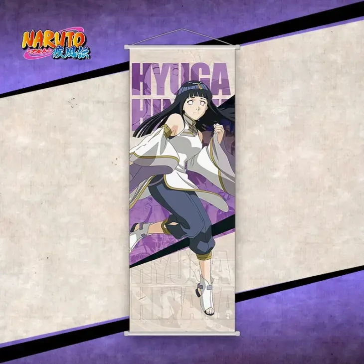 Bandai Naruto Scroll Poster Canvas 25*70cm Hinata Uzumaki Naruto Uchiha Itachi Anime Perimeter Wallpainting Decoration Gifts - Image 4