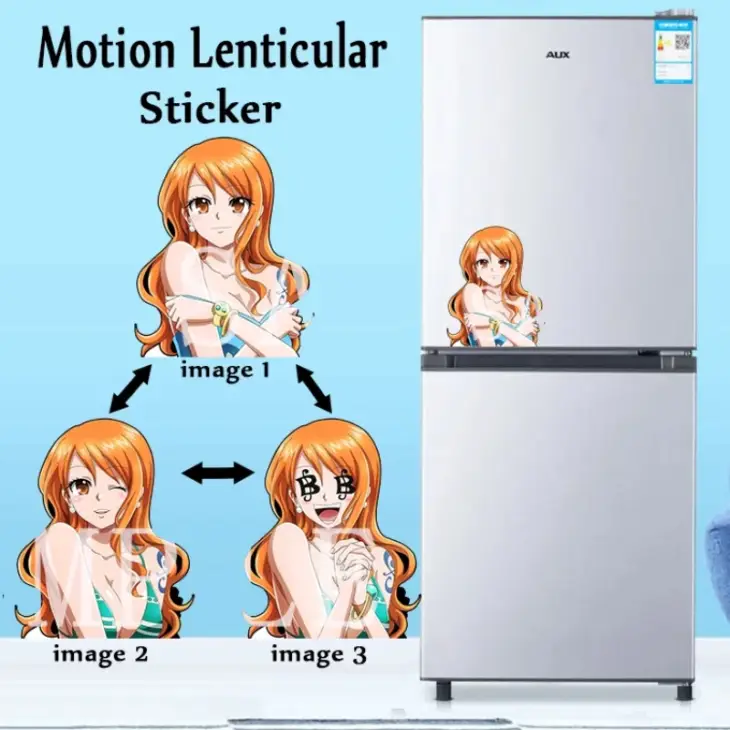 Japanese Series Combination Chainsaw Man BLEACH Ghoul Motion 3D Gradient Sticker Anime Peripheral Collection Gift - Image 3