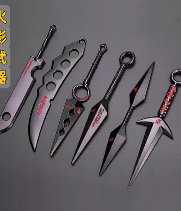 NARUTO Weaponry Anime Cartoon Periphery Minato Sasuke Asuma Zinc Alloy Metals Accessories Models Children's Birthday Gifts New 1