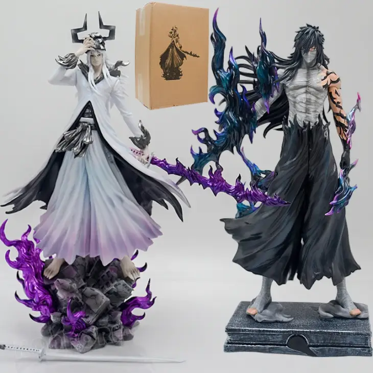 BLEACH Kurosaki Ichigo Anime Figure Bleach Ulquiorra Cifer/Toshiro Hitsugaya Action Figure Collectible Model Doll Toy Gifts 33cm