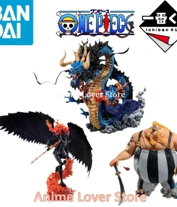 Bandai Original One Piece Ichiban Kuji EX AB Reward King Queen Kaidou Anime Figures Toys for Kids Gift 1