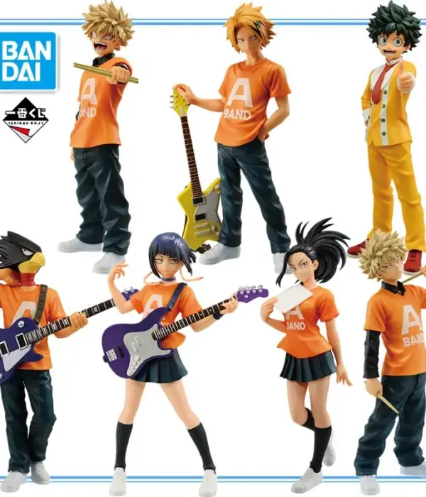 My Hero Academia Bandai Midoriya Izuku Bakugou Katsuki Kaminari Denki YAOYOROZU MOMO Anime Figure PVC Boxed Model Dolls Toy 1